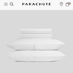 Parachute Brushed Cotton Full Size White Bedding Set